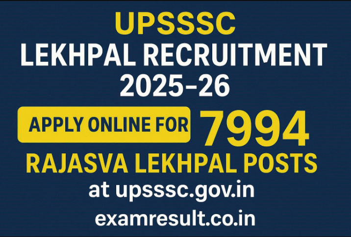 Read more about the article UPSSSC Lekhpal Recruitment 2025-26: Apply Online for 7994 Rajasva Lekhpal Posts at upsssc.gov.in