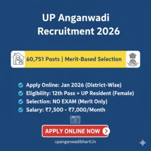 Read more about the article “UP Anganwadi Recruitment 2026: Apply for 60,751 vacancies for Workers & Helpers. Apply online for free by Jan 2026.”