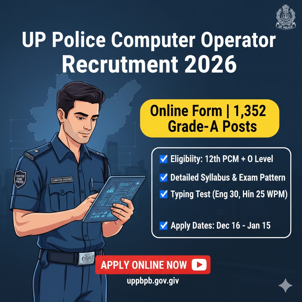 Up police Computer Operator Recruitment