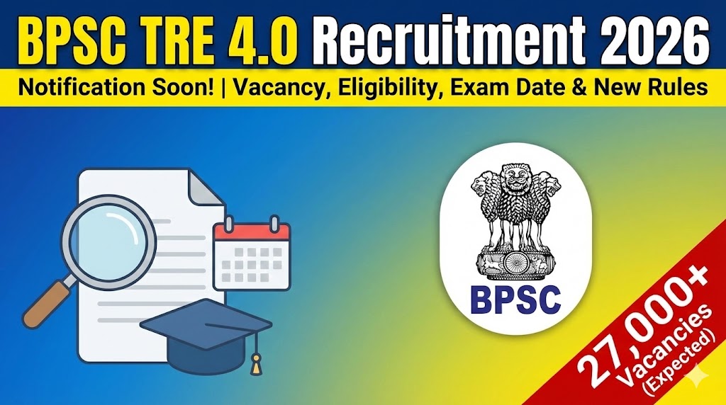 You are currently viewing BPSC TRE 4.0 Recruitment 2026: Notification Soon!(45000+vacancy)
