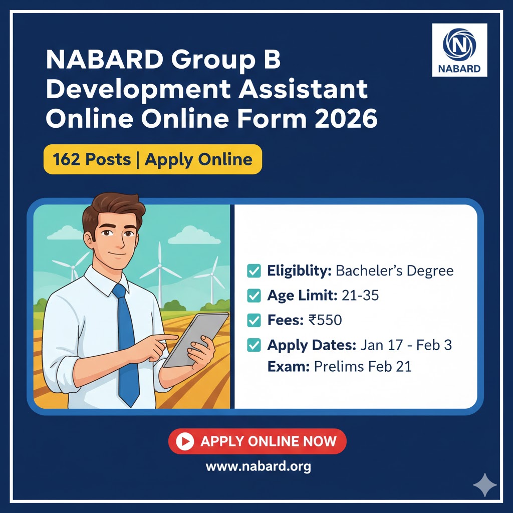 Read more about the article NABARD Development Assistant Recruitment 2026: Apply Online