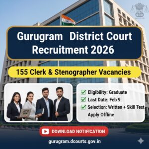 Read more about the article Gurugram District Court Recruitment 2026: Apply for 155 post