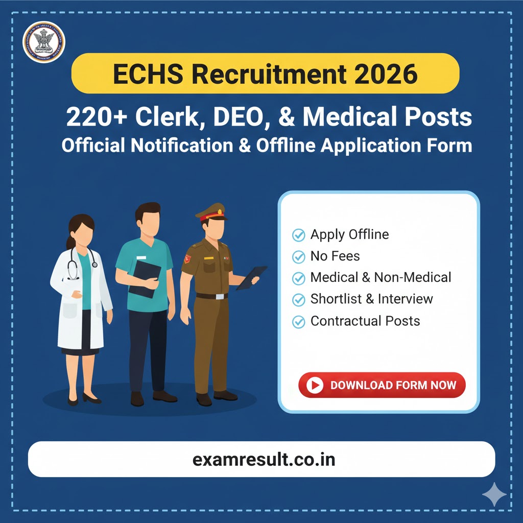 ECHS RECRUITMENT 2026