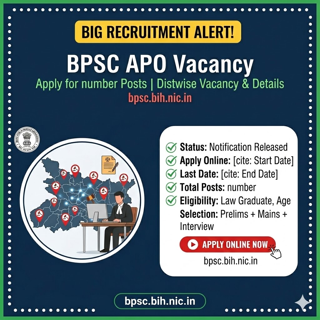 You are currently viewing Bihar BPSC APO Recruitment 2026: Apply Online