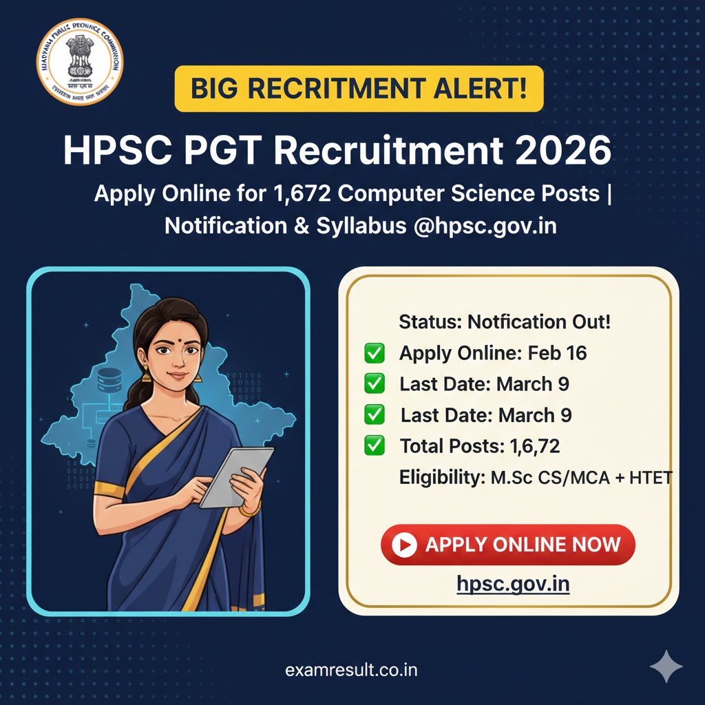 You are currently viewing HPSC PGT Recruitment 2026: Apply for 1,672 Posts