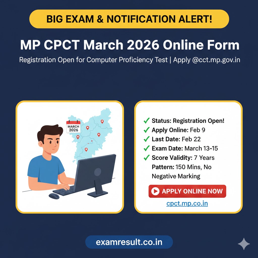You are currently viewing MP CPCT 2026: Registration Open for Computer Proficiency Test