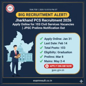 Read more about the article Jharkhand PCS Recruitment 2026: Apply