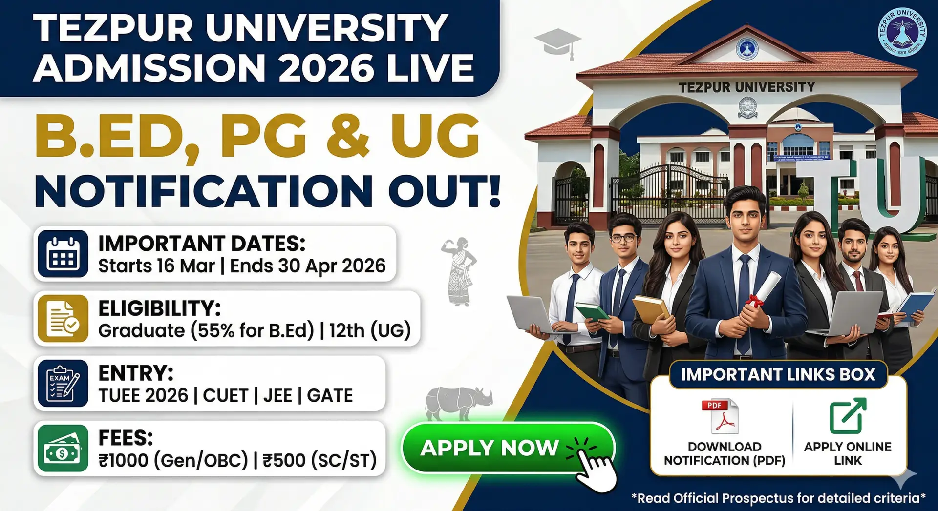 tezpur-university-admission-notification-2026-bed-pg-ug