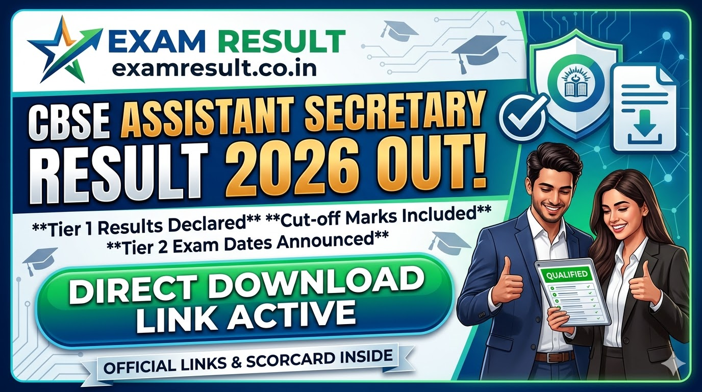 CBSE Assistant Secretary Result