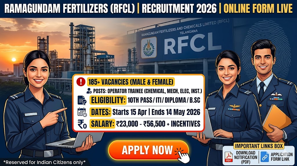 RFCL Operator Trainee Recruitment 2026: Apply Online for 185+ Vacancies