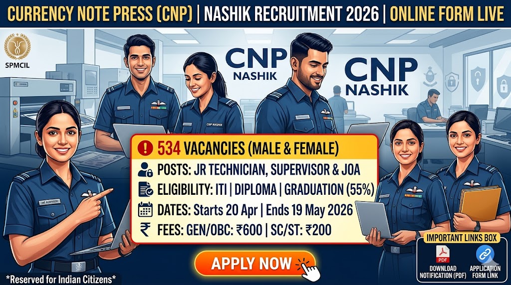 CNP Nashik Recruitment 2026
